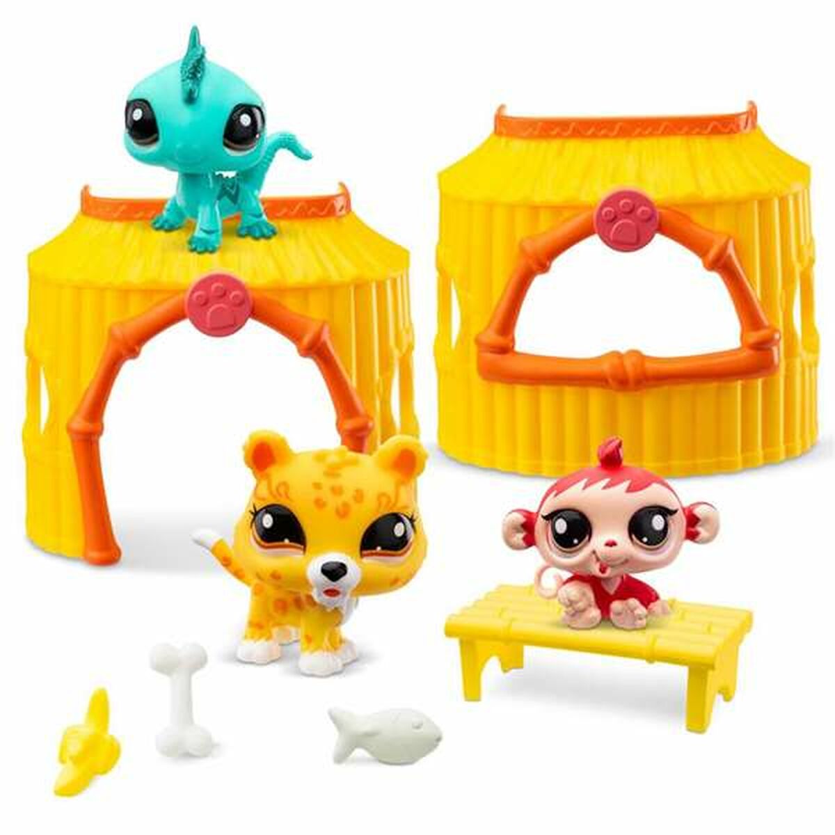 Playset Bandai Littlest Pet Shop 8 Предметы